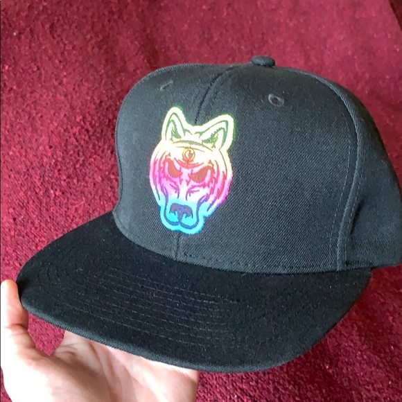 the moon life Other - The moon life Tie dye wolf flat brim
